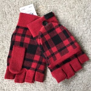 Coach Plaid Mittens